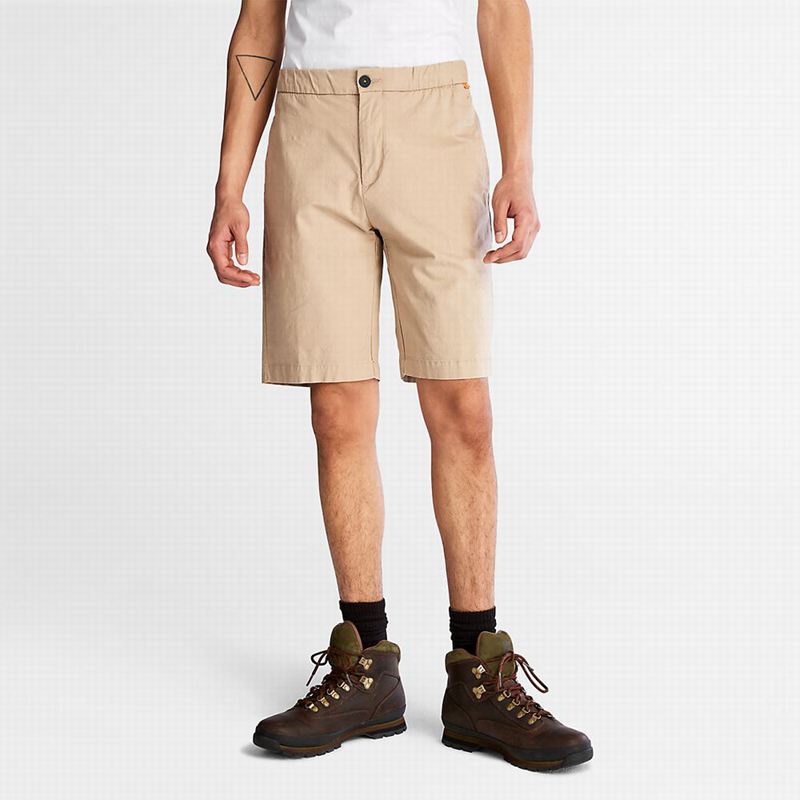 Timberland Cotton and Linen-Blend Kratke Hlače Bež | 45425662