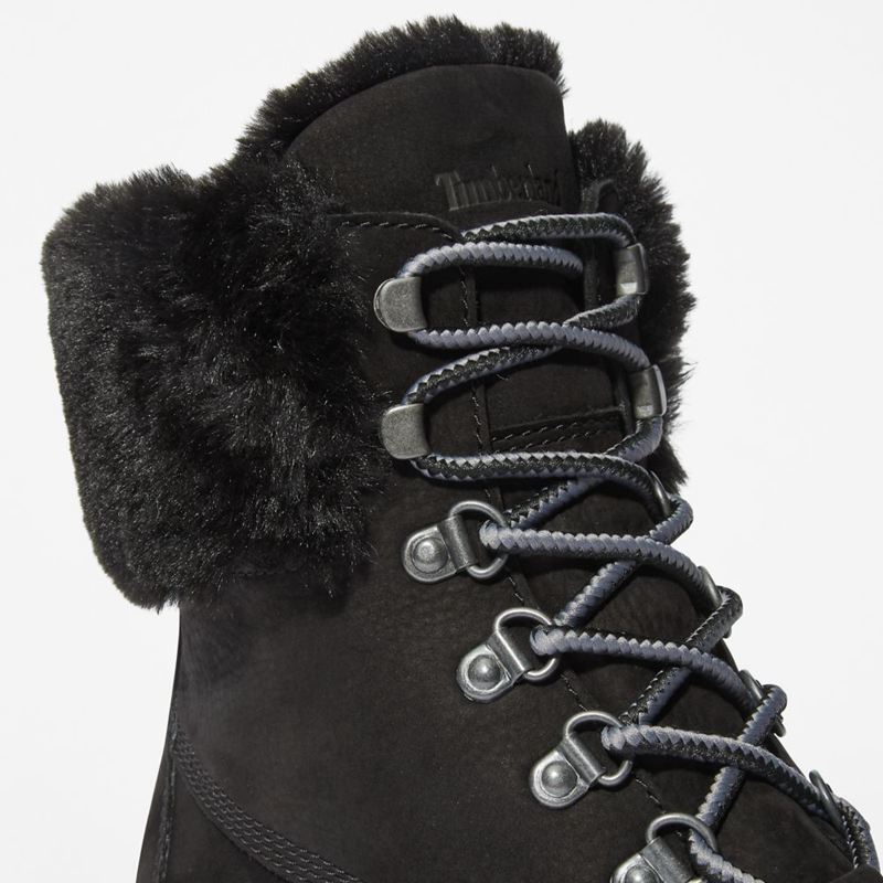 Timberland Courmayeur Valley 6-Inch Waterproof Faux-Fur Zimske Čizme Crne | 39882954