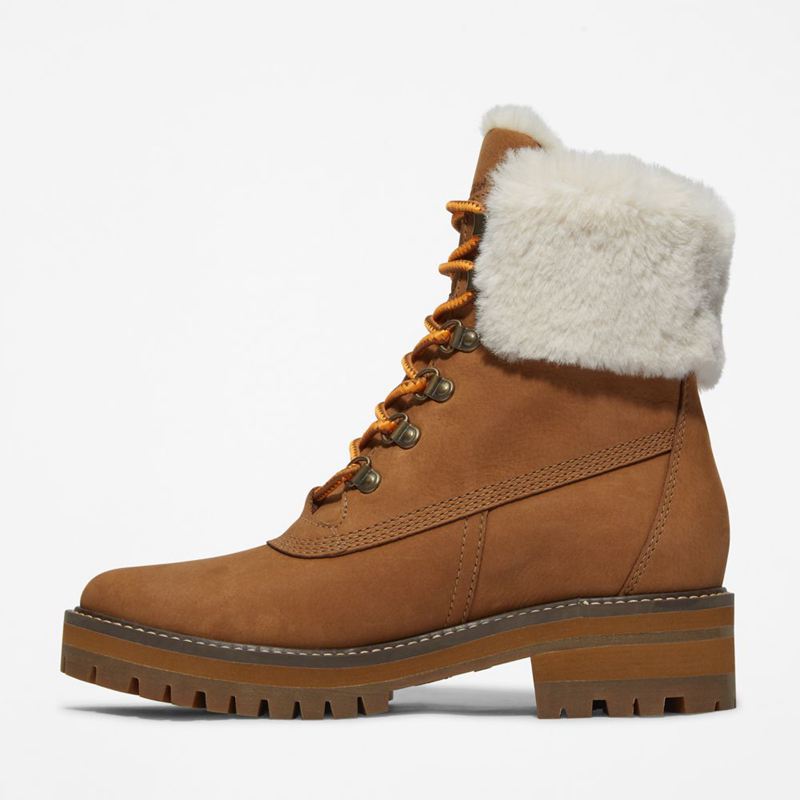 Timberland Courmayeur Valley 6-Inch Waterproof Faux-Fur Zimske Čizme Smeđe | 42109028