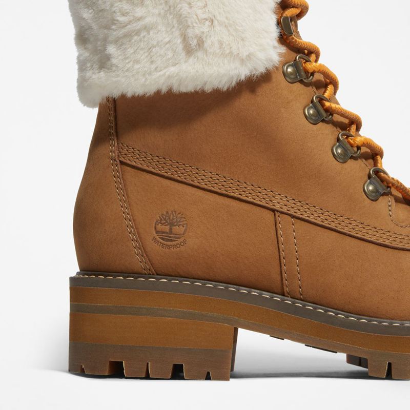 Timberland Courmayeur Valley 6-Inch Waterproof Faux-Fur Zimske Čizme Smeđe | 42109028
