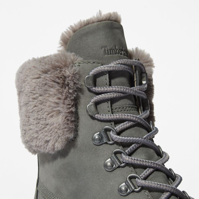 Timberland Courmayeur Valley 6-Inch Waterproof Faux-Fur Zimske Čizme Sive | 82534566