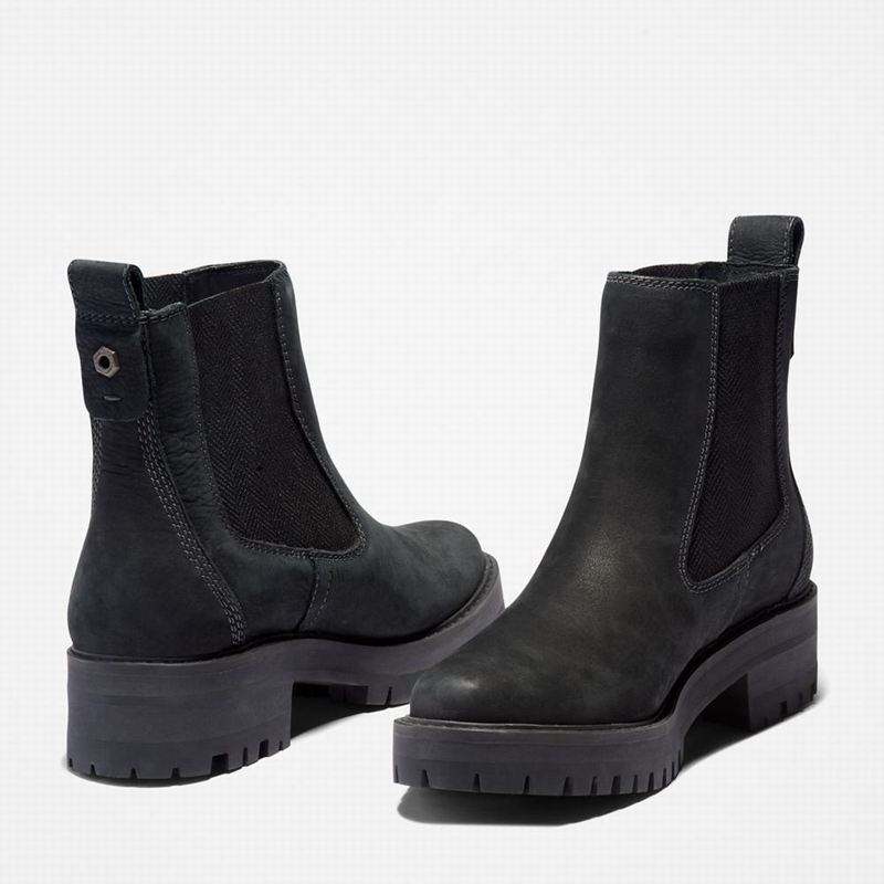 Timberland Courmayeur Valley Chelsea Čizme Crne | 2482454