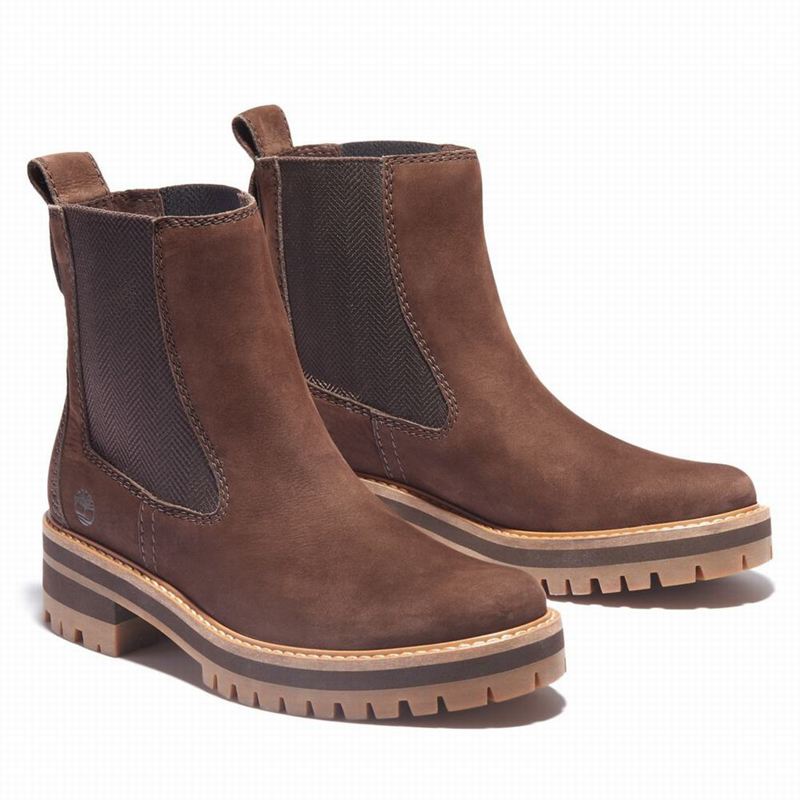 Timberland Courmayeur Valley Chelsea Čizme Smeđe | 77130493