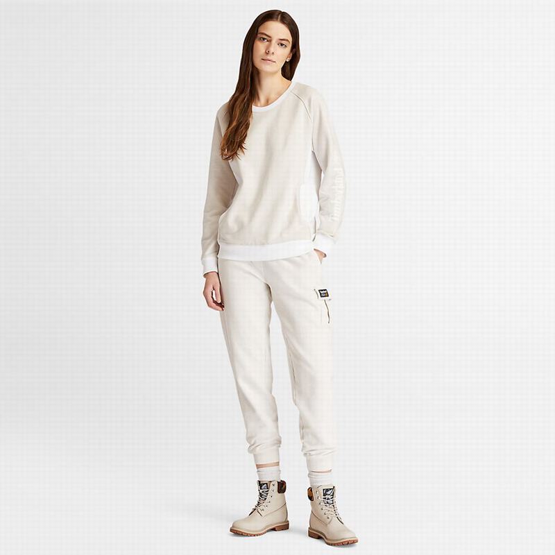 Timberland Crewneck Dukserice Bijele | 42031197