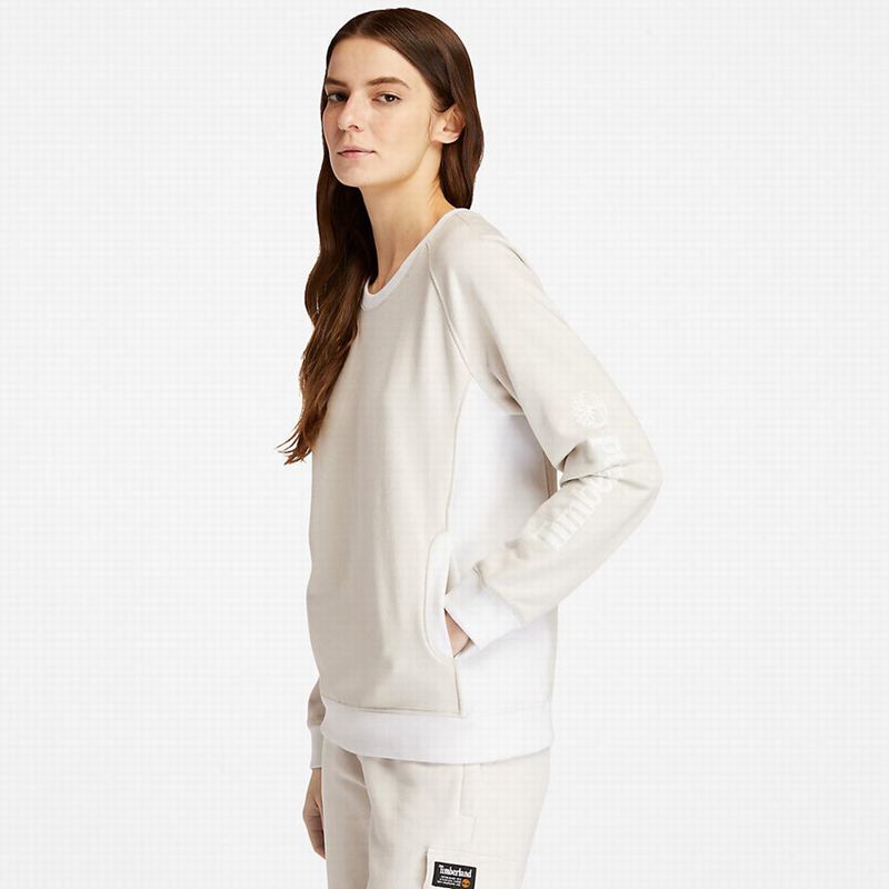 Timberland Crewneck Dukserice Bijele | 42031197