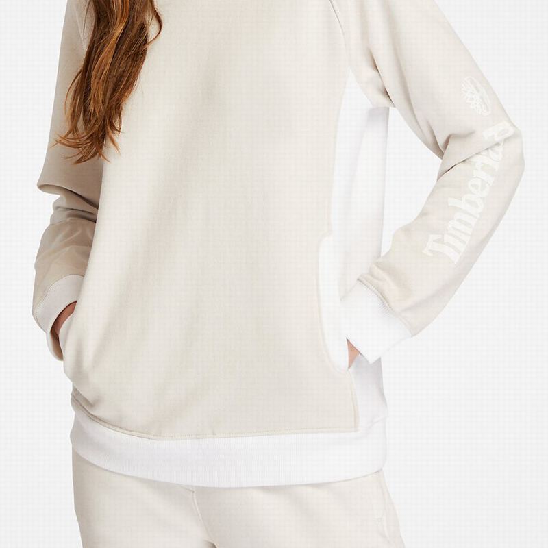 Timberland Crewneck Dukserice Bijele | 42031197