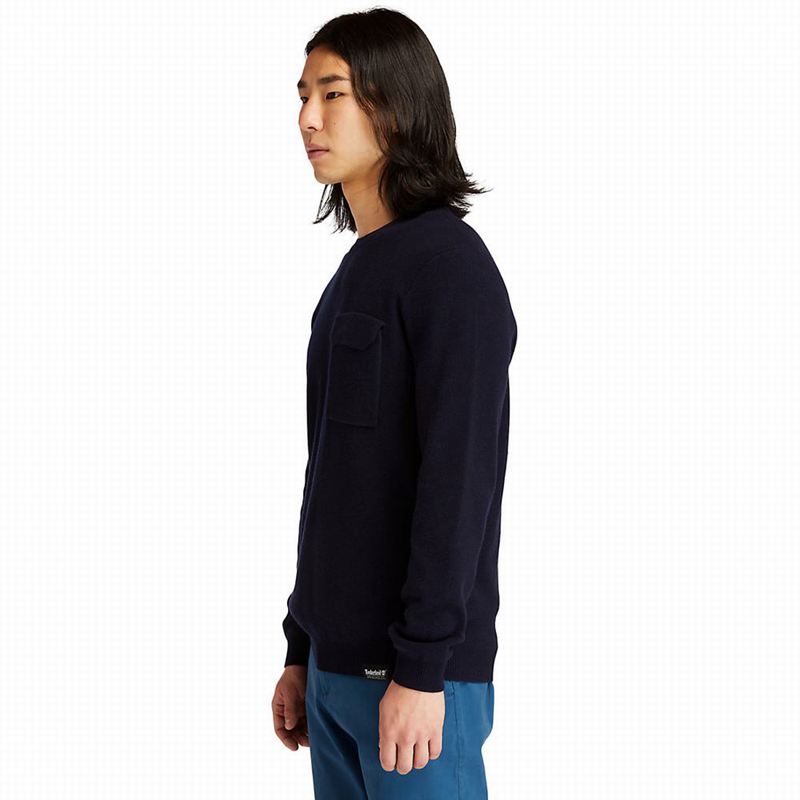 Timberland Crewneck Pocket Skakači Tamnoplave | 9939074