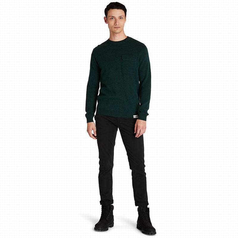 Timberland Crewneck Pocket Skakači Zelene | 6661223