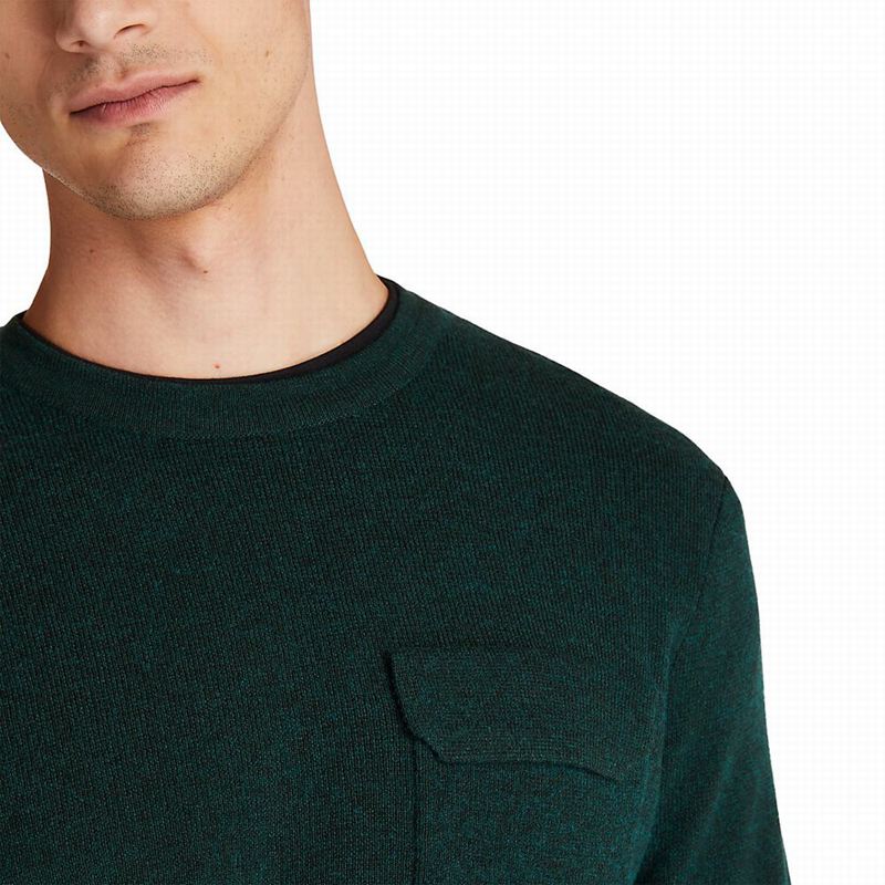 Timberland Crewneck Pocket Skakači Zelene | 6661223