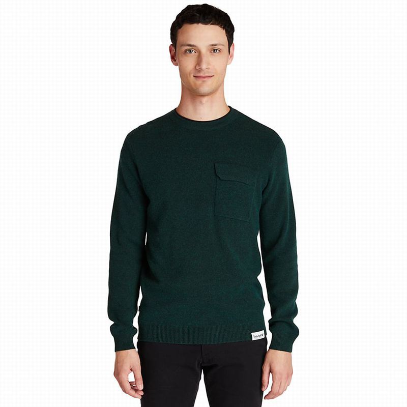 Timberland Crewneck Pocket Skakači Zelene | 6661223