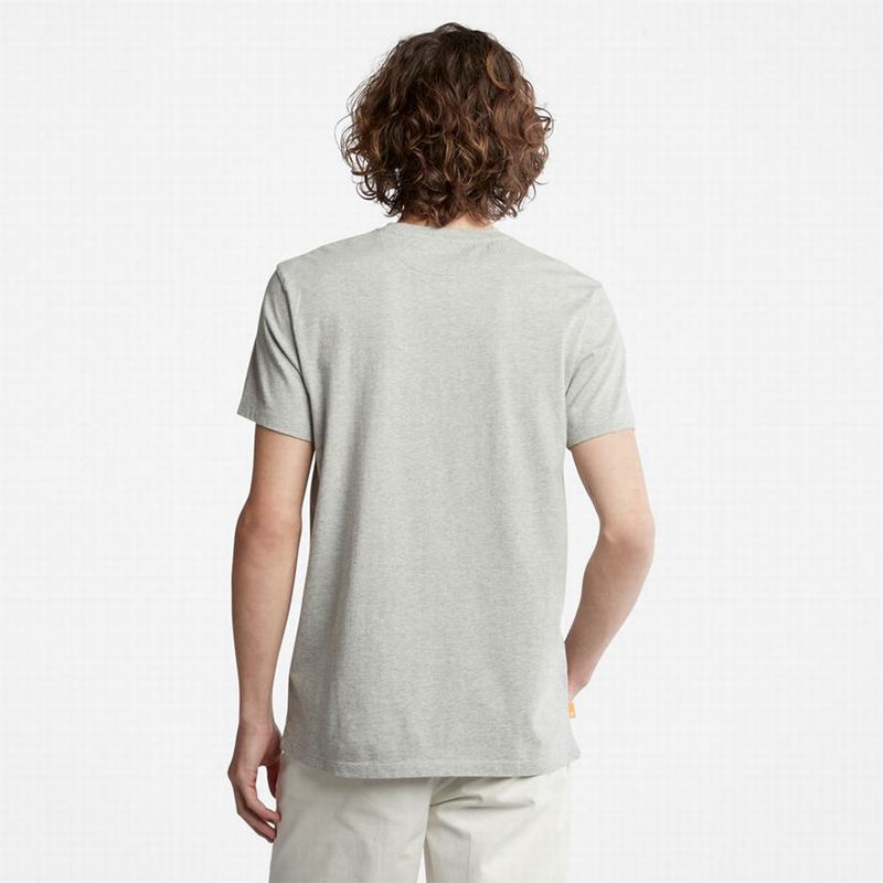 Timberland Cropped Logo Majice Sive | 85035810