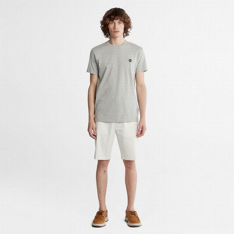 Timberland Cropped Logo Majice Sive | 85035810