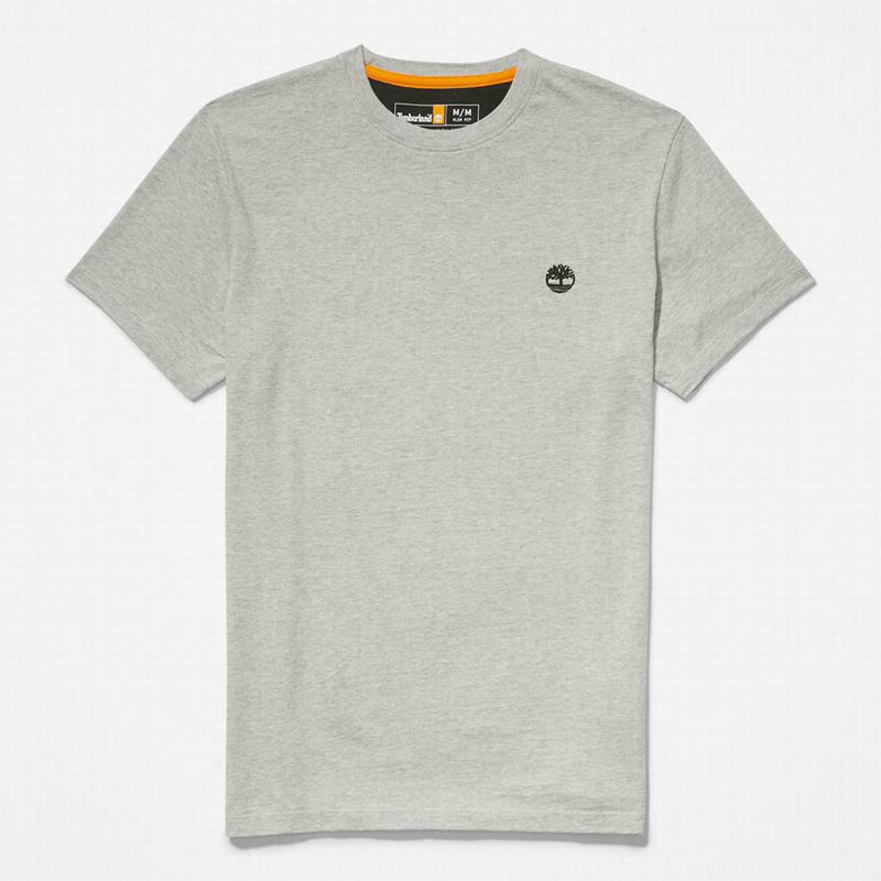 Timberland Cropped Logo Majice Sive | 85035810