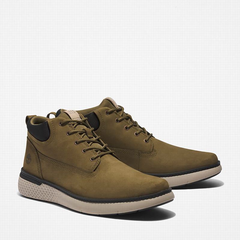 Timberland Cross Mark Chukka Čizme Maslinasto Zelene | 58355874