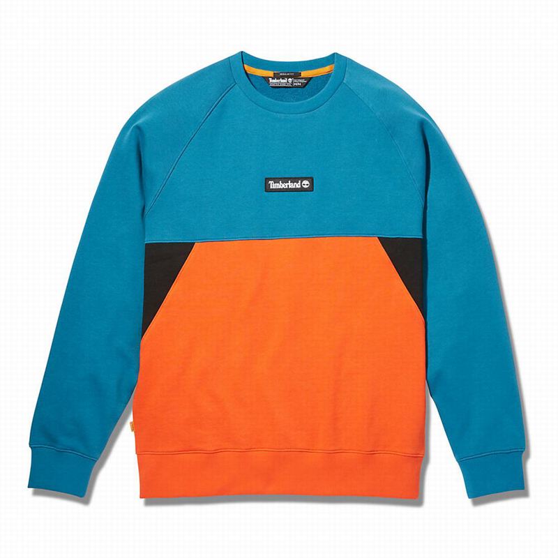 Timberland Cut-and-sew Dukserice Tirkizne | 89879636