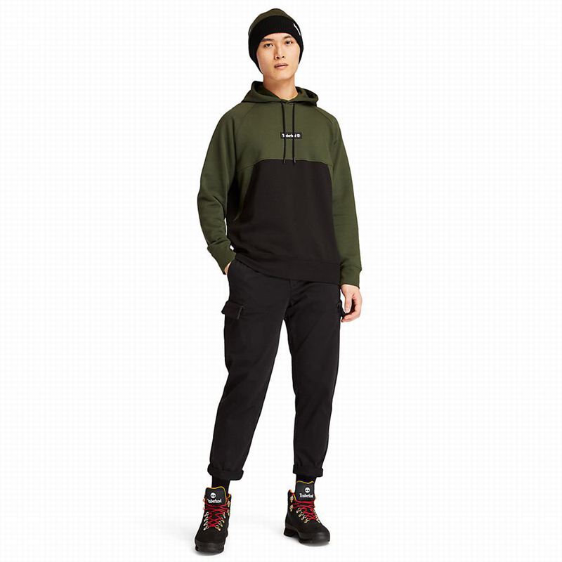 Timberland Cut-and-sew Majica S Kapuljačom Maslinasto Zelene | 46873784