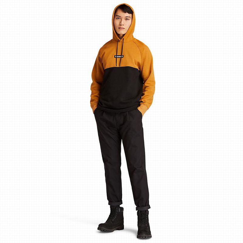 Timberland Cut-and-sew Majica S Kapuljačom Žute | 7566315