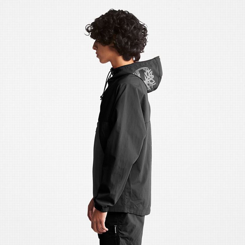 Timberland DWR Zip-Neck Vjetrovka Crne | 52115378