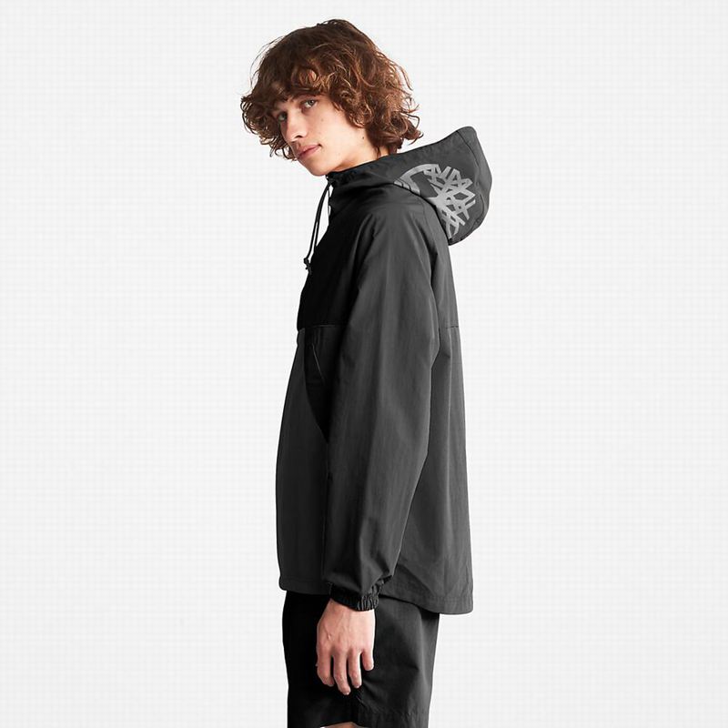 Timberland DWR Zip-Neck Vjetrovka Crne | 52115378