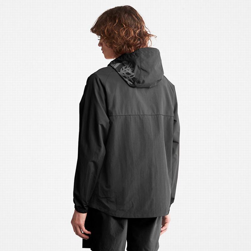 Timberland DWR Zip-Neck Vjetrovka Crne | 52115378