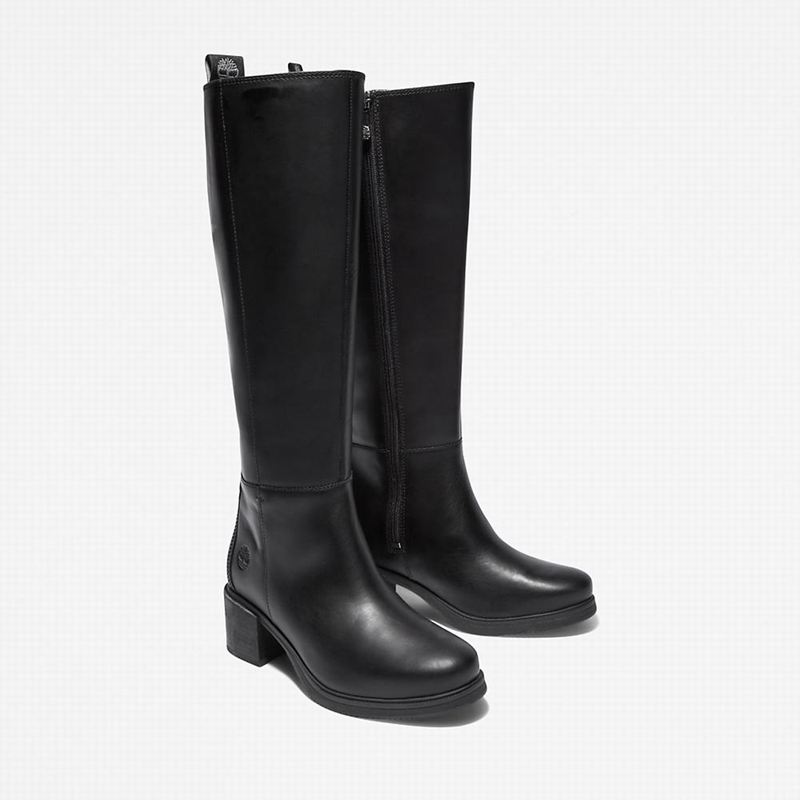 Timberland Dalston Vibe Tall Visoke Čizme Crne | 28319166