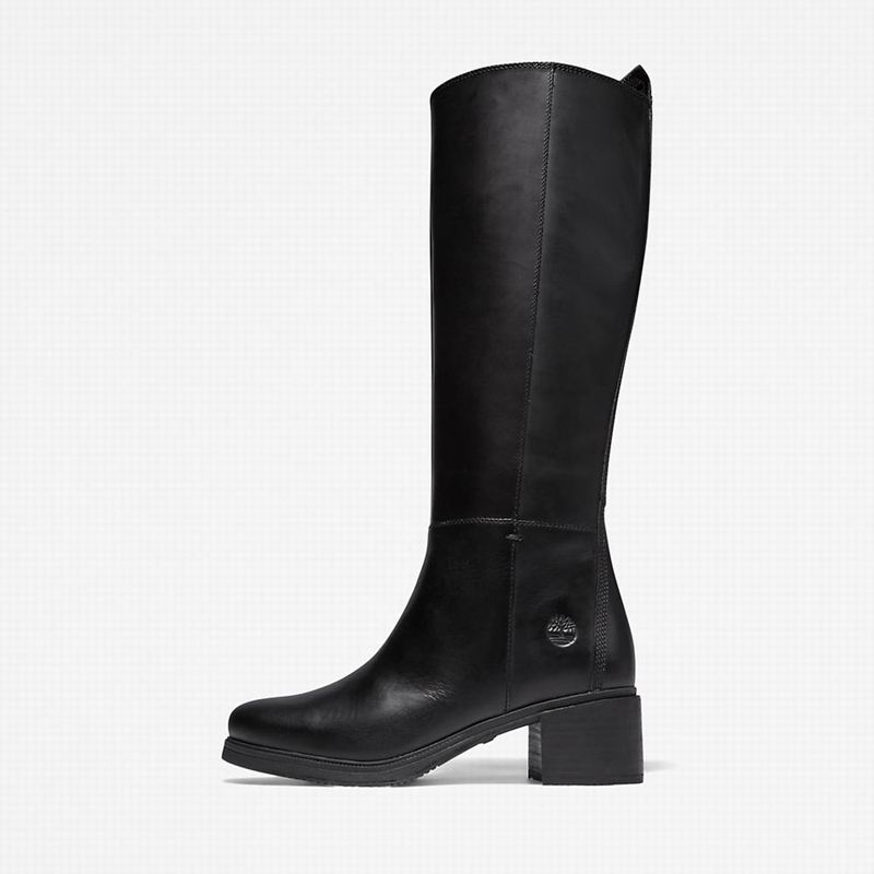 Timberland Dalston Vibe Tall Visoke Čizme Crne | 28319166