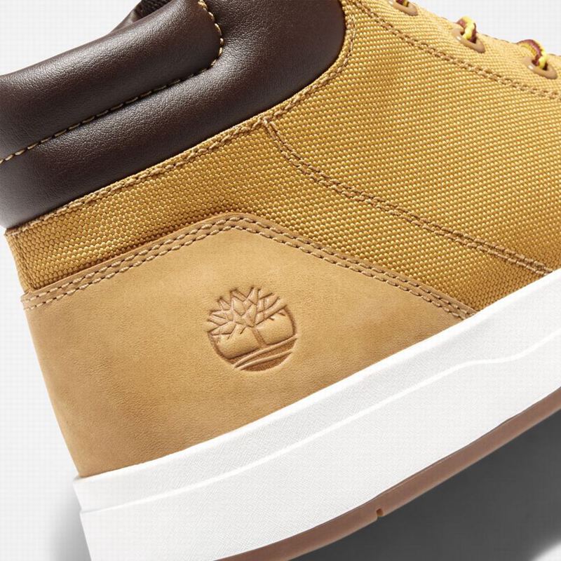 Timberland Davis Square Koža/Fabric Chukka Čizme Smeđe | 39355801