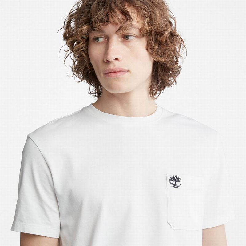Timberland Dotted Tree-logo Majice Bijele | 81349016