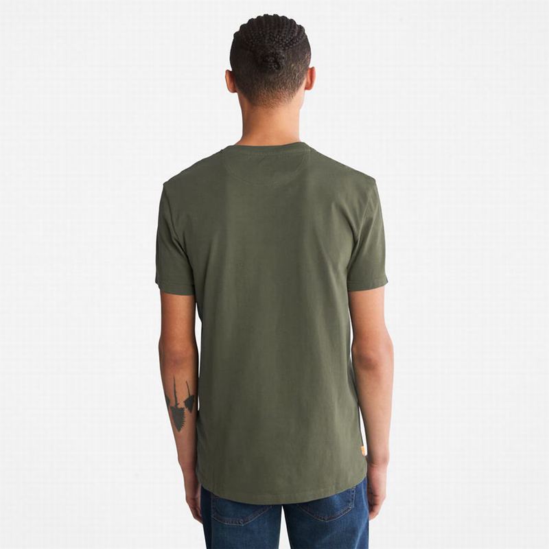 Timberland Dotted Tree-logo Majice Maslinasto Zelene | 15055813