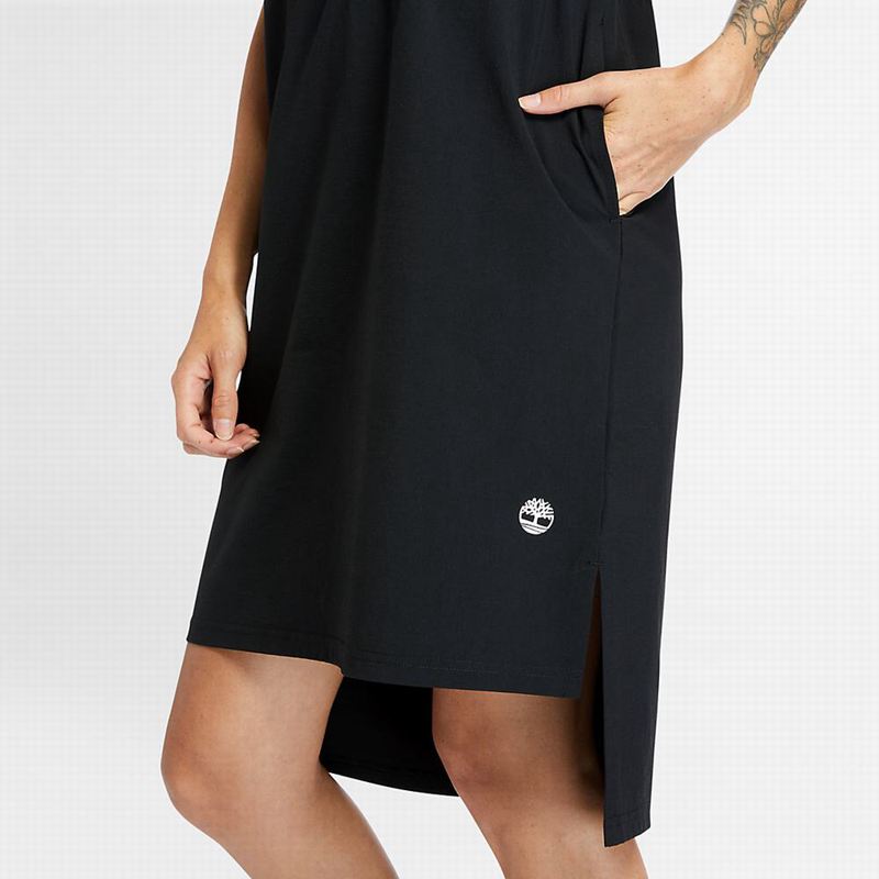 Timberland Drawstring T-Shirt Haljine Crne | 40578296