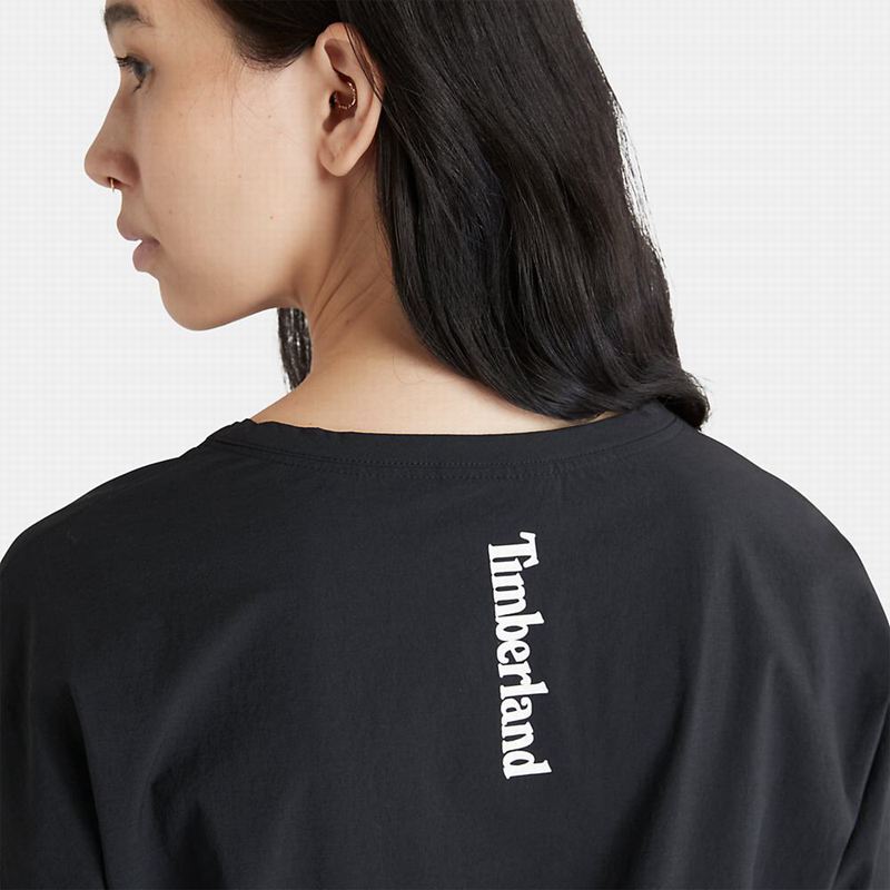 Timberland Drawstring T-Shirt Haljine Crne | 40578296