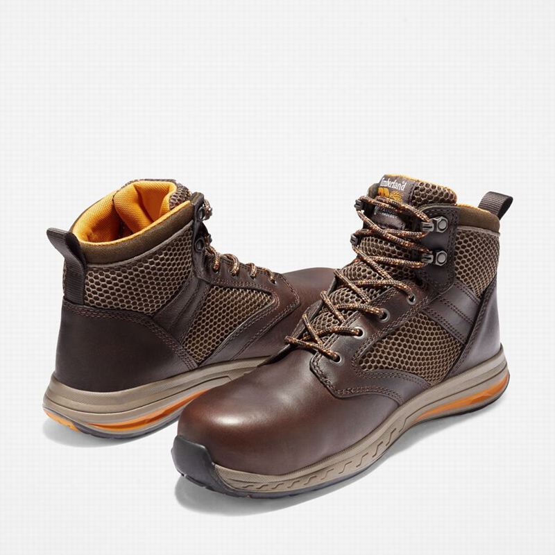 Timberland Drivetrain Composite Toe Radne Čizme Smeđe | 55861528