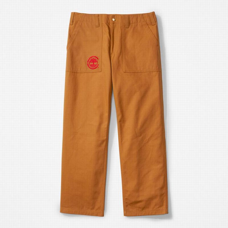 Timberland Duck Canvas Workwear Hlače Smeđe | 59137626
