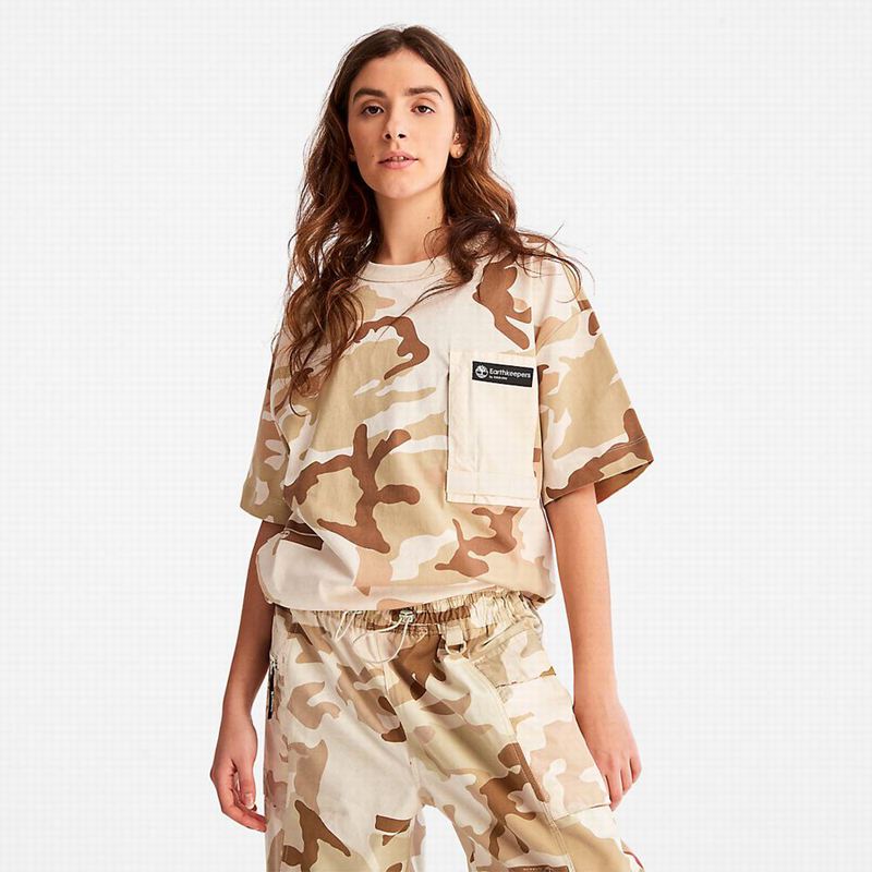 Timberland Dunstan River Crew Tee Majice Bež | 30602512