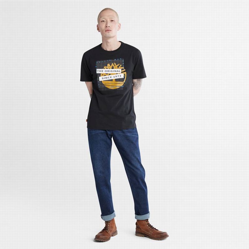 Timberland Dunstan River Crew Tee Majice Crne | 35153701