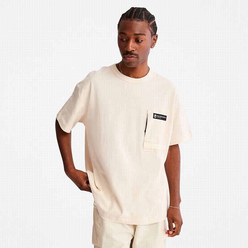 Timberland Dunstan River Crew Tee Majice Bež | 42197179