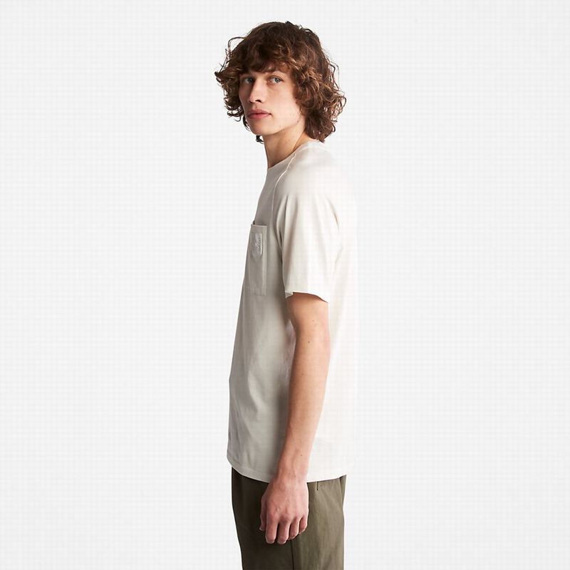 Timberland Dunstan River Crew Tee Majice Bijele | 53704051
