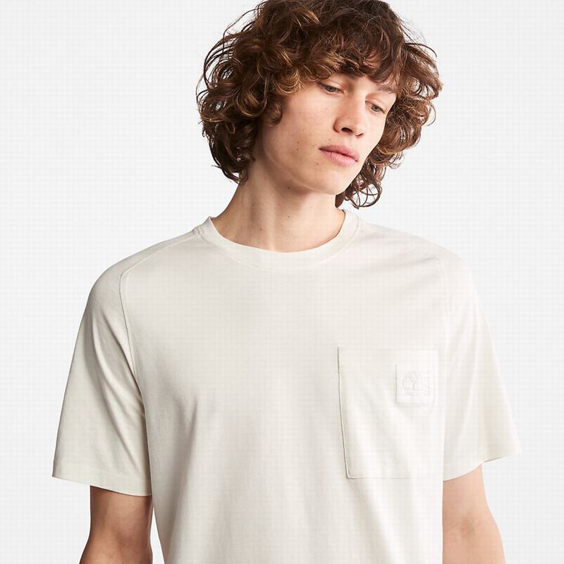 Timberland Dunstan River Crew Tee Majice Bijele | 53704051