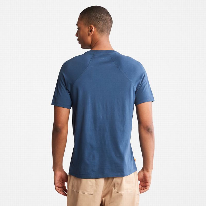 Timberland Dunstan River Crew Tee Majice Plave | 59554459