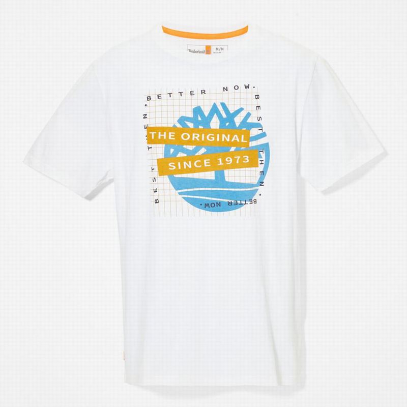 Timberland Dunstan River Crew Tee Majice Bijele | 67647855