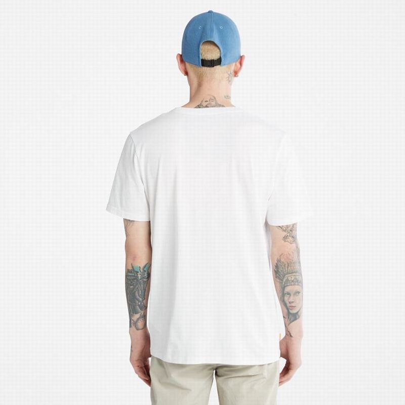 Timberland Dunstan River Crew Tee Majice Bijele | 67647855
