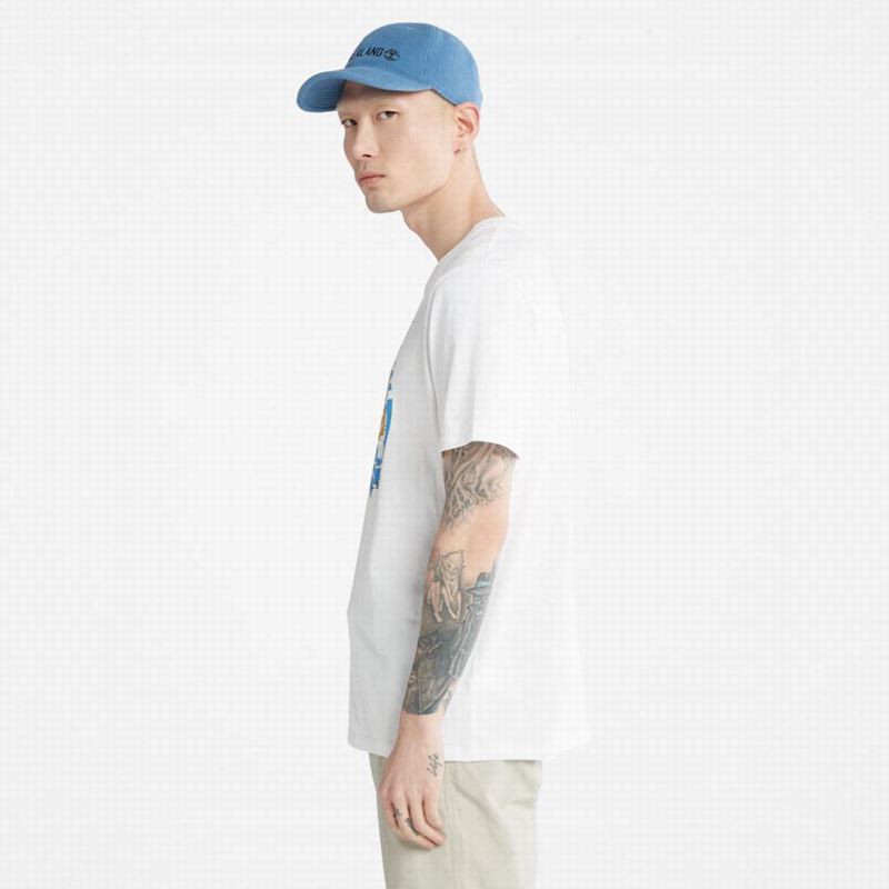 Timberland Dunstan River Crew Tee Majice Bijele | 67647855