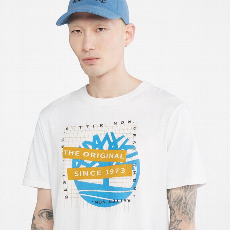 Timberland Dunstan River Crew Tee Majice Bijele | 67647855