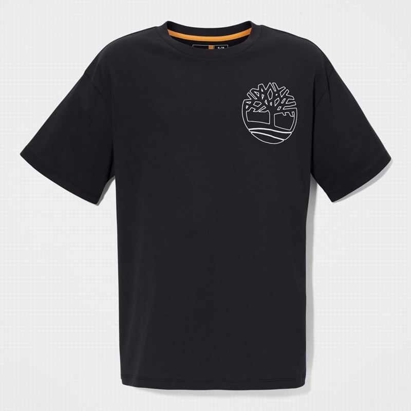 Timberland Dunstan River Crewneck Majice Crne | 25667909