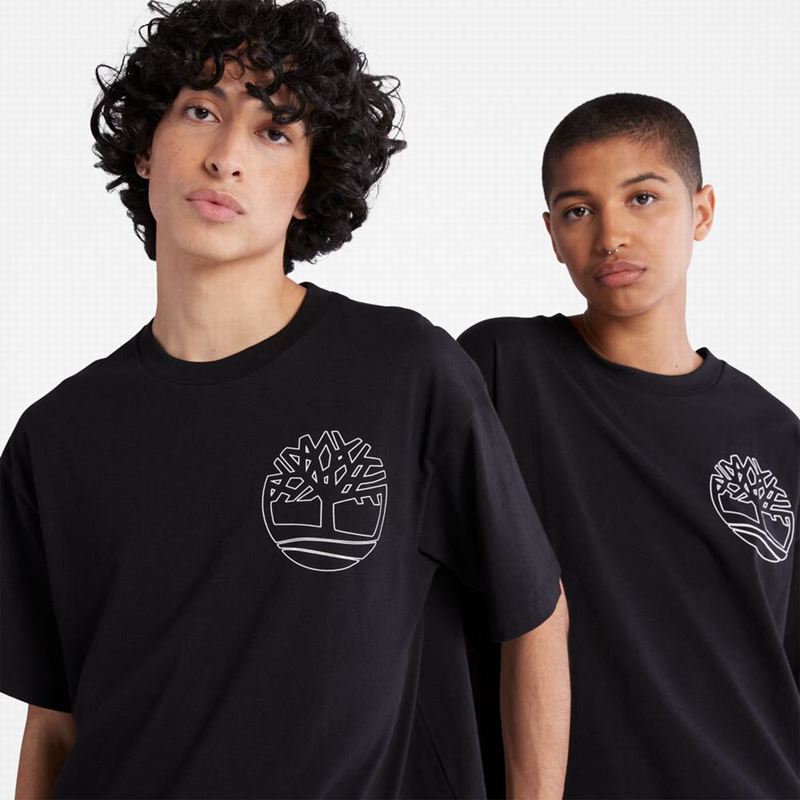 Timberland Dunstan River Crewneck Majice Crne | 25667909