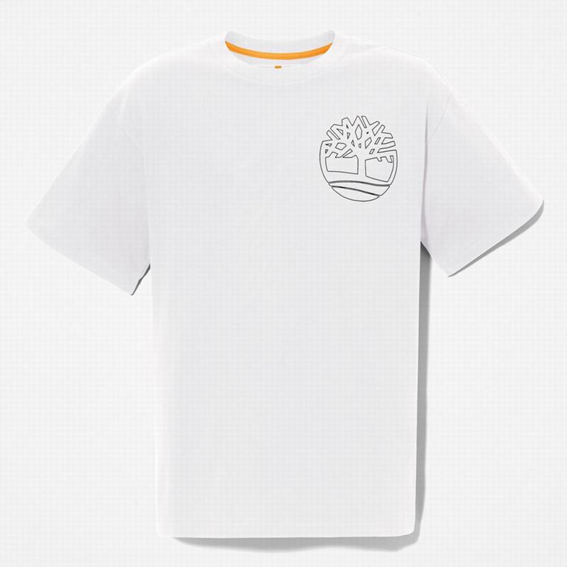Timberland Dunstan River Crewneck Majice Bijele | 43574460