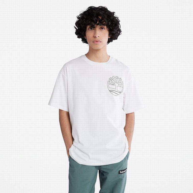Timberland Dunstan River Crewneck Majice Bijele | 43574460