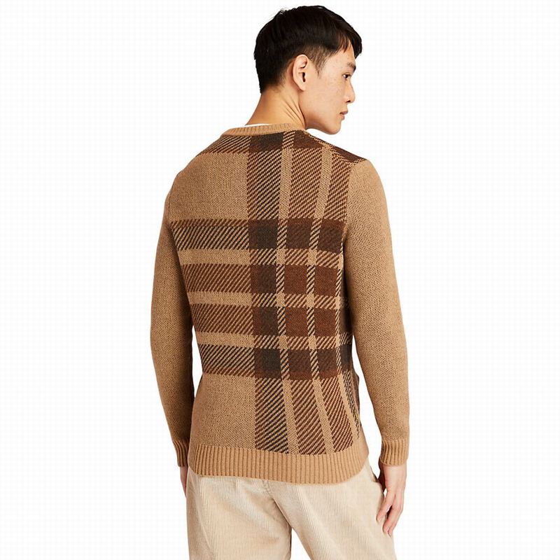 Timberland EK+ Intarsia Crewneck Džemperi Smeđe | 49032687