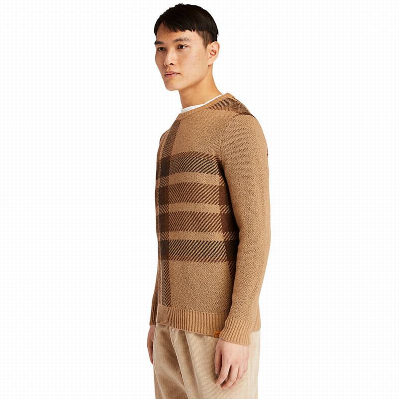 Timberland EK+ Intarsia Crewneck Džemperi Smeđe | 49032687
