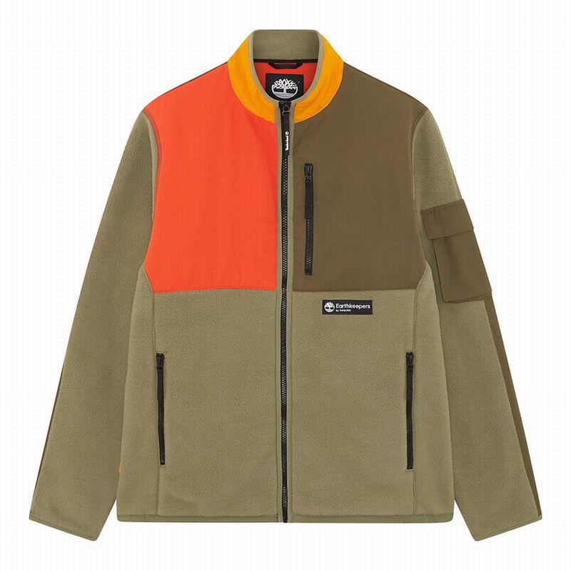 Timberland Earthkeepers by Raeburn All Gender Recycled Flis Jakne Maslinasto Zelene | 44045815
